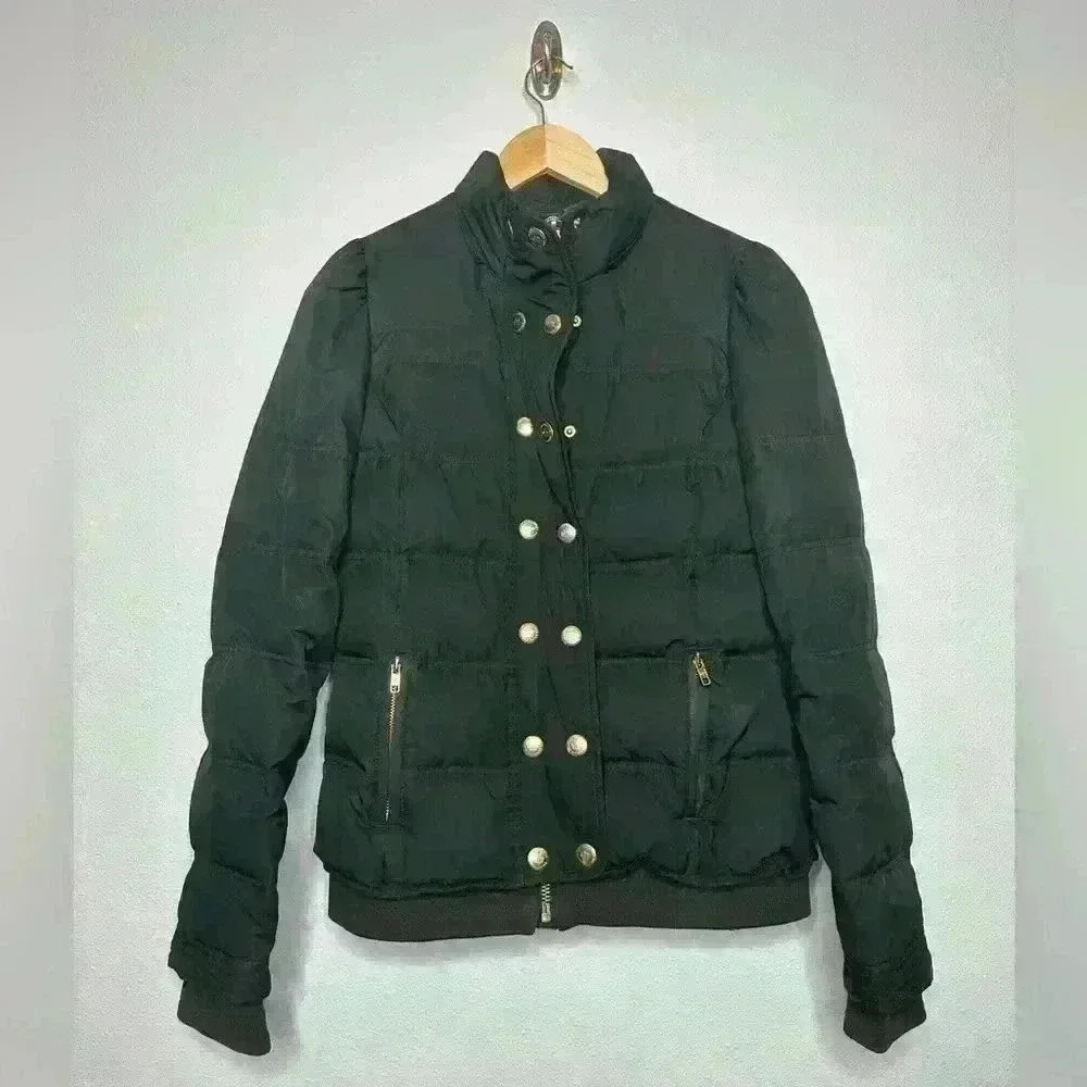 Black Juicy Winter Down Coat Y2k Size M